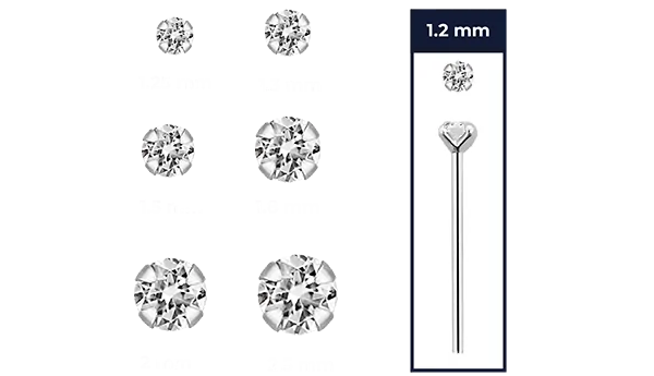 Silver nose jewellery