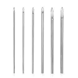 Piercing needles sizes