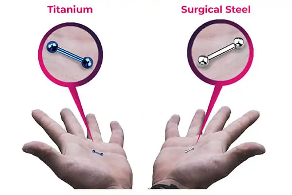 Surgical Steel vs Titanium body jewellery