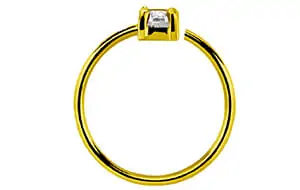 sterling silver nose rings with gold plating