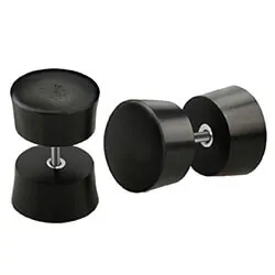 black wood plug