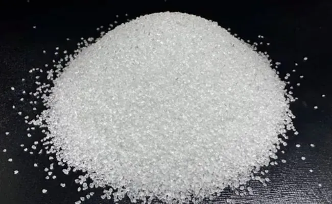 Steel or glass beads used in bead blasting to achieve a desired finish