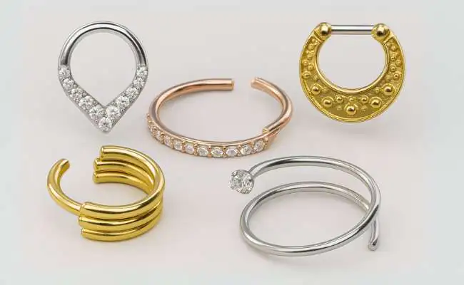 Five different types of piercing jewellery popular in nose piercing trends