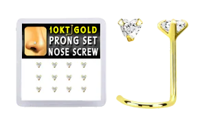 Gold nose screws in Display Box